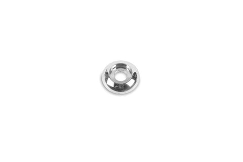 Accent washer,Plain,Billet aluminum,1/4" Hole,7/8" Outside diameter,For button head fastener,Bright clear coat finish