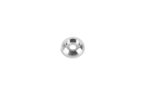 Accent washer,Plain,Billet aluminum,1/4" Hole,7/8" Outside diameter,For button head fastener,Raw machined finish