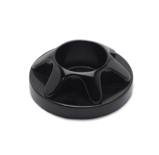 Lightning washer,Billet aluminum,#10 Hole,5/8" Outside diameter,For socket cap allen head fastener,Gloss black Fusioncoa