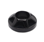 Lightning washer,Billet aluminum,1/4" Hole,3/4" Outside diameter,For socket cap allen head fastener,Gloss black anodized