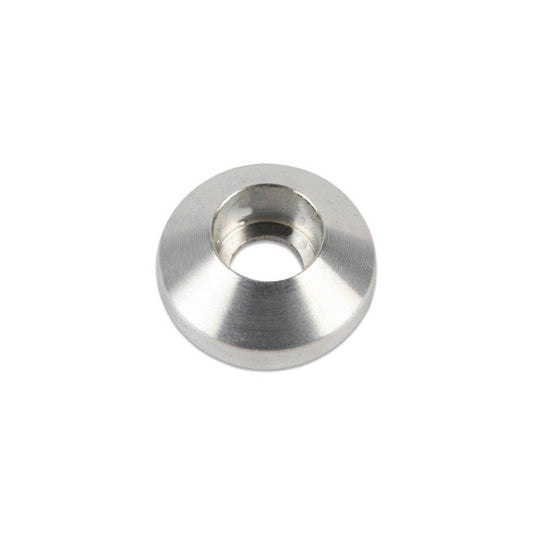 Socket cap washer,Billet aluminum,#10 Hole,5/8" Outside diameter,For socket cap allen head fastener,Clear anodized finis