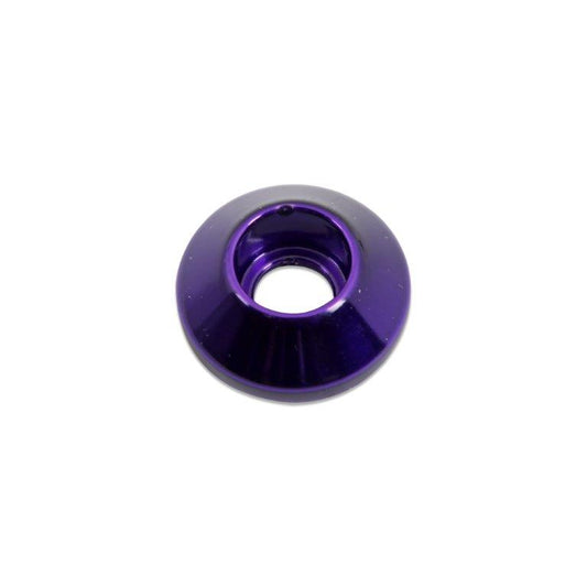 Socket cap washer,Billet aluminum,#10 Hole,5/8" Outside diameter,For socket cap allen head fastener,Bright purple Fusion