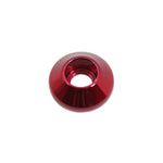 Socket cap washer,Billet aluminum,#10 Hole,5/8" Outside diameter,For socket cap allen head fastener,Bright red Fusioncoa