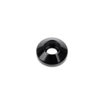 Socket cap washer,Billet aluminum,1/4" Hole,3/4" Outside diameter,For socket cap allen head fastener,Gloss black Fusionc