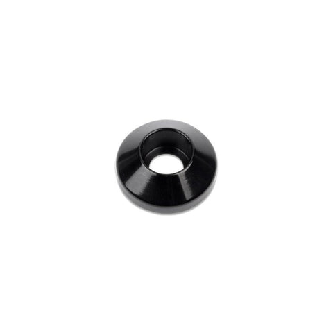 Socket cap washer,Billet aluminum,3/8" Hole,1-1/8" Outside diameter,For socket cap allen head fastener,Gloss black Fusio