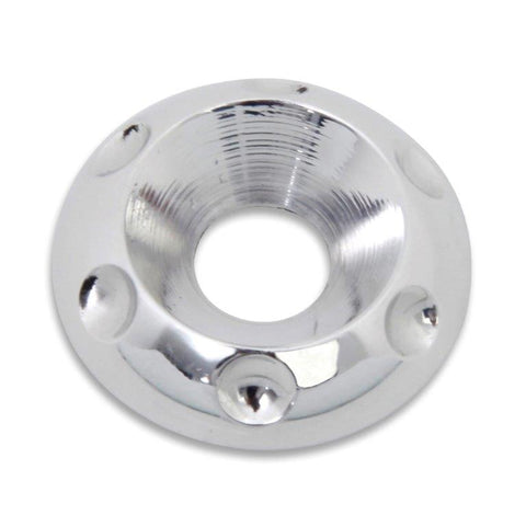 Accent washer,Countersunk,Billet aluminum,#10 Hole,3/4" outside diameter,For flat head fastener,Bright polished finish