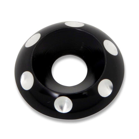 Accent washer,Countersunk,Billet aluminum,5/16" Hole,1" outside diameter,For flat head fastener,High light finish