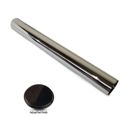 Dress-up sleeve, stainless steel, for Eddie Motorsports 18" travel actuator, Gloss black Fusioncoat finish.