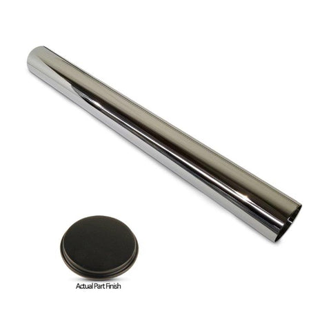 Dress-up sleeve, stainless steel, for Eddie Motorsports 18" travel actuator, Matte black Fusioncoat finish.