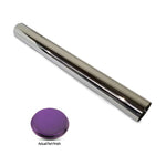 Dress-up sleeve, stainless steel, for Eddie Motorsports 18" travel actuator, Bright purple Fusioncoat finish.