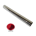 Dress-up sleeve, stainless steel, for Eddie Motorsports 24" travel actuator, Bright red Fusioncoat finish.