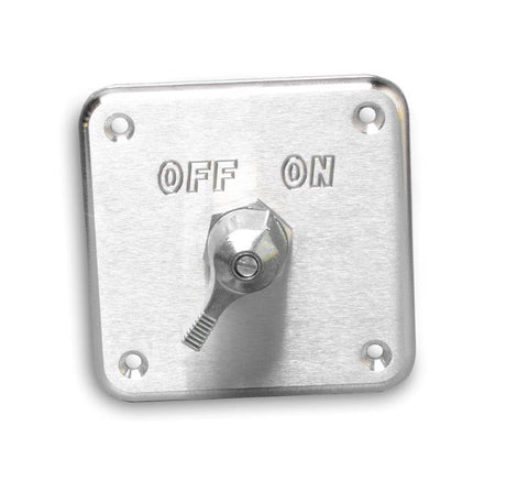 Battery Disconnect Switch and Billet aluminum panel mount,4"x4",6-36 volt,Clear anodized finish