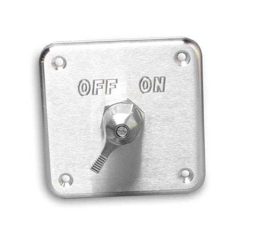 Battery Disconnect Switch with alt cutoff,Billet aluminum panel mount,4"x4",6-36 volt,Brushed satin