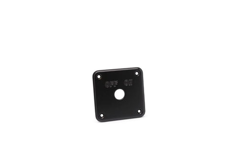 Panel mount only for battery disconnect switch,Billet aluminum,4"x4" with 3/4" hole,Matte black finish