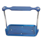 Battery Box,Billet Aluminum,Universal,Smooth Strap Style Top,For Optima D51 Battery,Bright blue Fusioncoat finish"