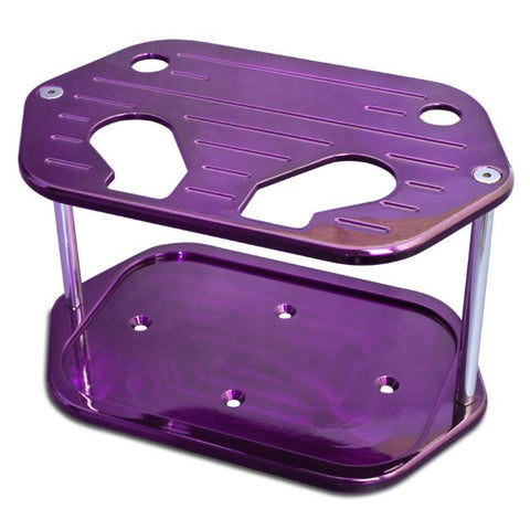 Battery Box,Billet Aluminum,Universal,Ball Milled Top,For Optima D34 Battery,Bright purple Fusioncoat finish"