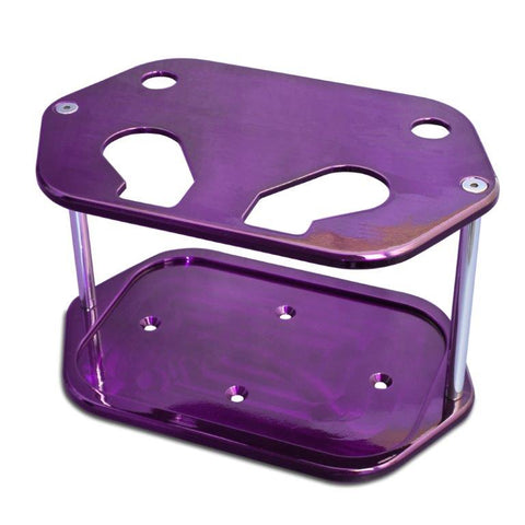 Battery Box,Billet Aluminum,Universal,Smooth Top,For Optima D34 Battery,Bright purple Fusioncoat finish"