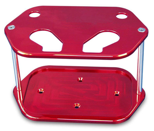 Battery Box,Billet Aluminum,Universal,Smooth Top,For Optima D34 Battery,Bright red Fusioncoat finish"