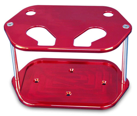 Battery Box,Billet Aluminum,Universal,Smooth Top,For Optima D34 Battery,Bright red Fusioncoat finish"