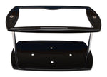 Battery Box,Billet Aluminum,Universal,For Group 24 Batteries,SS Mounting Studs,Gloss black anodized finish"