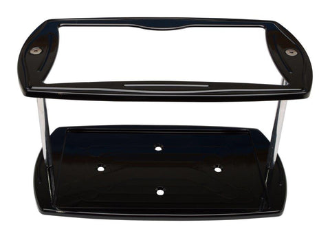 Battery Box,Billet Aluminum,Universal,For Group 24 Batteries,SS Mounting Studs,Gloss black Fusioncoat finish"