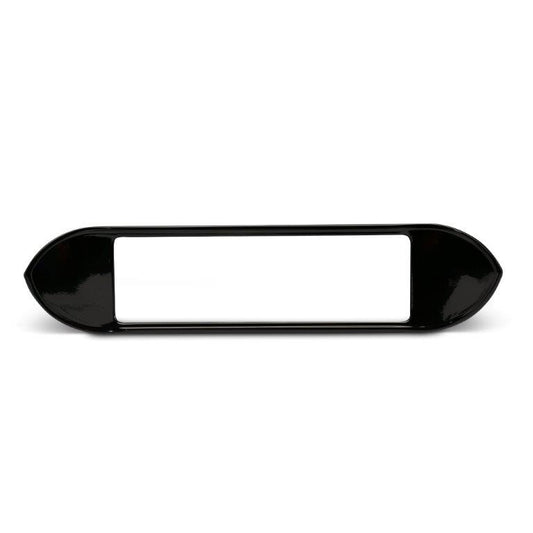 Radio Dress-up Bezel,Billet aluminum,62-65 Nova,Gloss black Fusioncoat finish