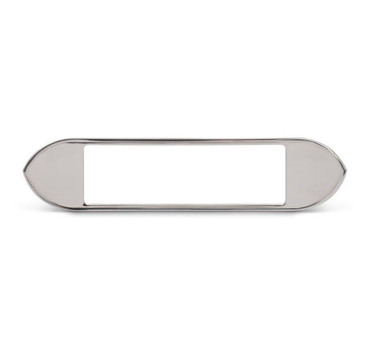 Radio Dress-up Bezel,Billet aluminum,62-65 Nova,Bright protective clear coat finish