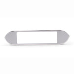 Radio Dress-up Bezel,Billet aluminum,62-65 Nova,Grey with polished edge