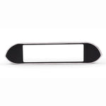 Radio Dress-up Bezel,Billet aluminum,62-65 Nova,Matte black with polished edge