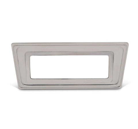 Radio Dress-up Bezel,Billet aluminum,66-67 Nova,Bright protective clear coat finish