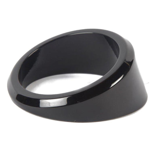 Gauge Dress-up Bezel,Aluminum,Angled,Fits guages that install into a 2 1/16" hole,Gloss Black Anodize finish