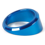 Gauge Dress-up Bezel,Aluminum,Angled,Fits guages that install into a 2 1/16"hole,Bright Blue Fusioncoat finish