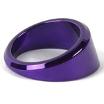 Gauge Dress-up Bezel,Aluminum,Angled,Fits guages that install into a 2 1/16" hole,Bright Purple finish