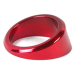 Gauge Dress-up Bezel,Aluminum,Angled,Fits guages that install into a 2 1/16" hole,Bright Red Fusioncoat finish