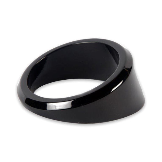 Gauge Dress-up Bezel,Aluminum,Angled,Fits guages that install into a 2 5/8" hole,Gloss Black Anodize finish