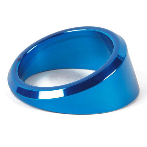 Gauge Dress-up Bezel,Aluminum,Angled,Fits guages that install into a 2 5/8" hole,Bright Blue Fusioncoat finish