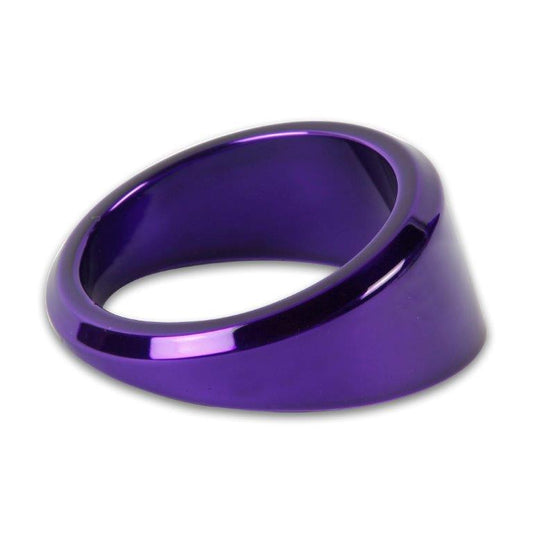 Gauge Dress-up Bezel,Aluminum,Angle,Fits guages that install into a 2 5/8"hole,Bright Purple Fusioncoat finish