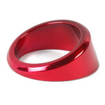 Gauge Dress-up Bezel,Aluminum,Angled,Fits guages that install into a 2 5/8" hole,Bright Red Fusioncoat finish