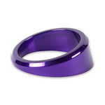 Gauge Dress-up Bezel,Aluminum,Angle,Fits guages that install into a 3 3/8"hole,Bright Purple Fusioncoat finish