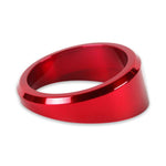 Gauge Dress-up Bezel,Aluminum,Angled,Fits guages that install into a 3 3/8" hole,Bright Red Fusioncoat finish