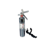 Fire Extinguisher,Chrome,2.5Lb,3" Diameter,Fits Eddie Motorsports Large Extinguisher Brackets