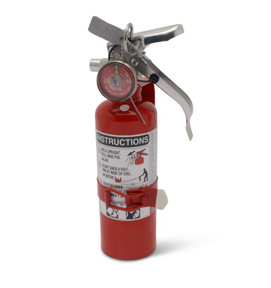 Fire Extinguisher, Red, 1.0 lb.,Dry agent,2 3/4"diameter,Fits Eddie Motorsports large extinguisher brackets