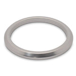 Gauge Dress-up Bezel,Aluminum,Flat,Fits guages that install in a 2 1/16" hole,Clear Anodize(matte silver)"