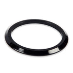 Gauge Dress-up Bezel,Aluminum,Flat,Fits guages that install into a 2 5/8" hole,Gloss Black Anodize finish