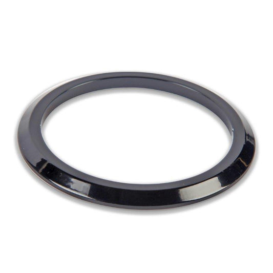 Gauge Dress-up Bezel,Aluminum,Flat,Fits guages that install into a 2 5/8" hole,Matte Black Fusioncoat finish