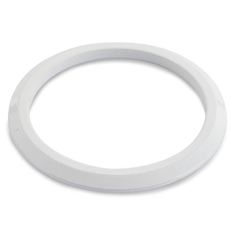 Gauge Dress-up Bezel,Aluminum,Flat,Fits guages that install into a 2 5/8" hole,Gloss White Fusioncoat finish