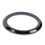 Gauge Dress-up Bezel,Aluminum,Flat,Fits guages that install into a 3 3/8" hole,Matte Black Fusioncoat finish