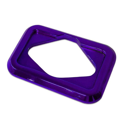 Dress-Up Bezel, Billet Aluminum, Fits Eddie Motorsports 12V Recepticle,Bright purple Fusioncoat finish"