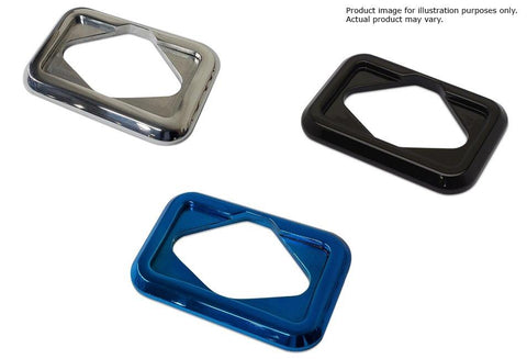 Power Socket,Plastic 12V Recepticle,Universal,Dress-Up with Eddie Motorsports Billet Aluminum Bezel