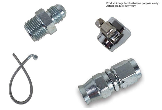 Power Steering Hose,Braided stainless/PTFE core,-6 ,With one -6AN 90 degree steel hose ended crimped on,28" long